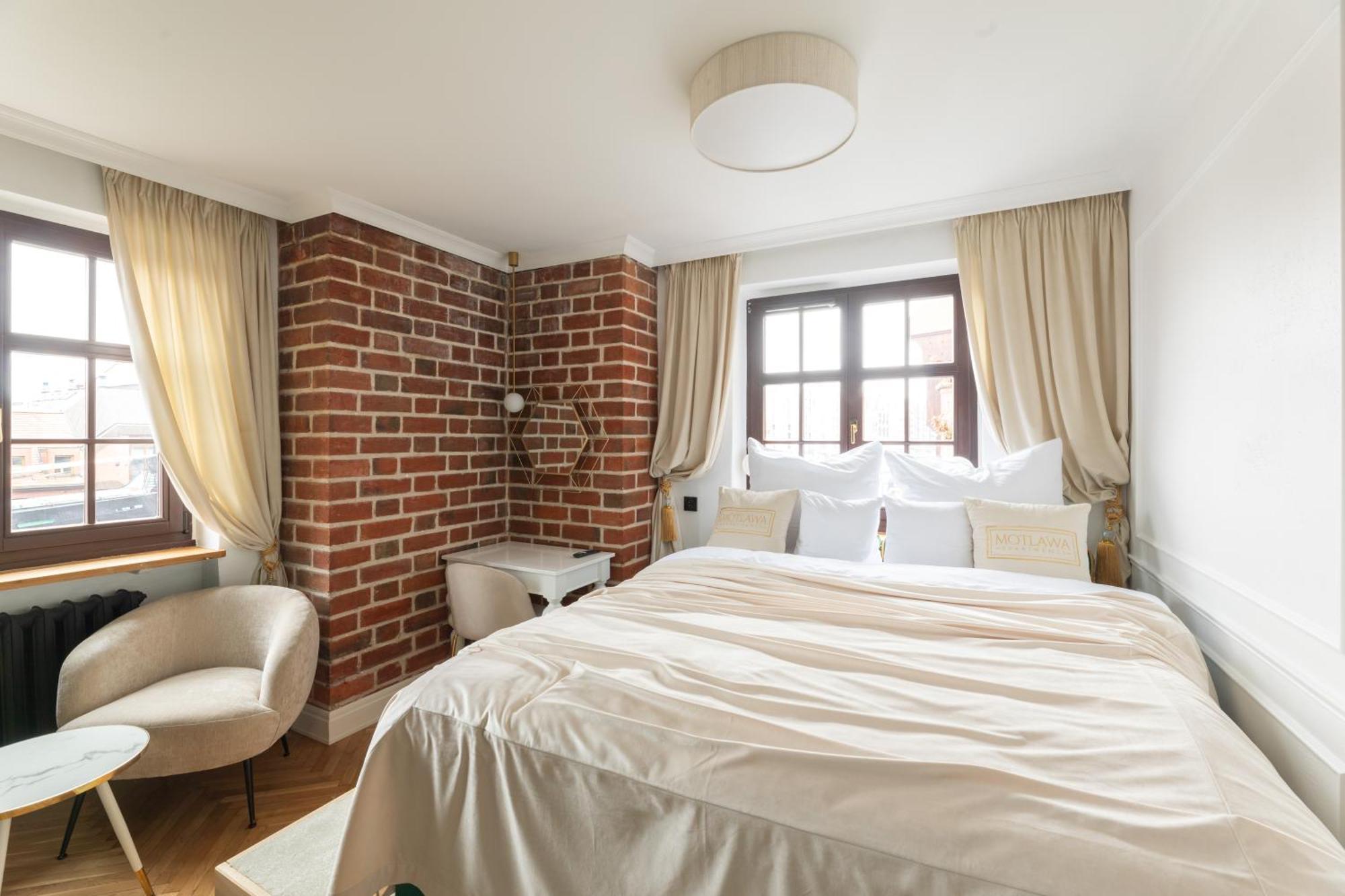Motlawa Apartments - Old Town & River Viev, Fast Wifi Gdansk Bagian luar foto